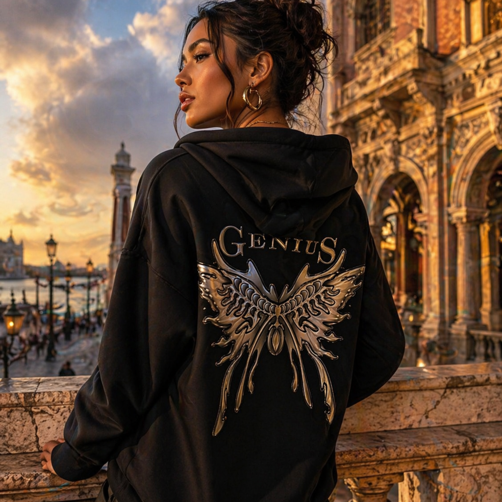 PEACH MORPHOAURA HOODIE