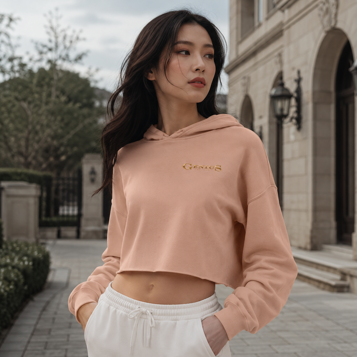 THE ROYAL APEX CROP HOODIE