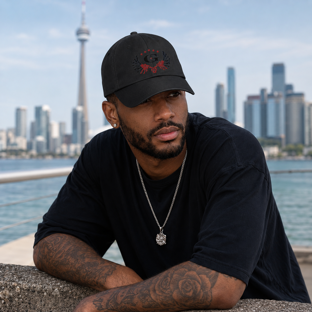 OFF-WHITE RASPBERRY/UNDER ARMOUR dad hat