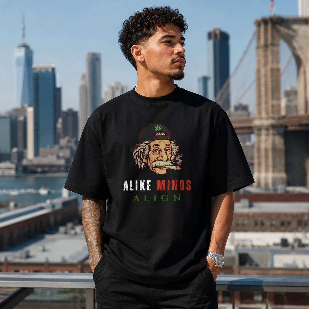 EINSTEIN ALIKE MINDS SPLIFF TEE