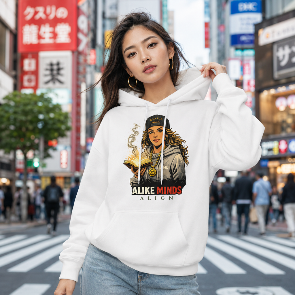 WOMEN'S ALIKE MIND FLEECE HOODIE