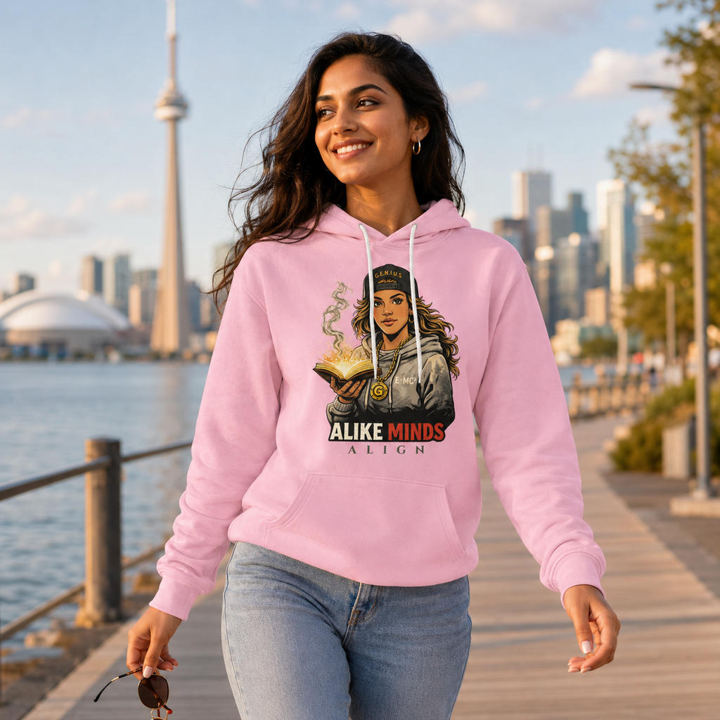 WOMEN'S ALIKE MIND FLEECE HOODIE
