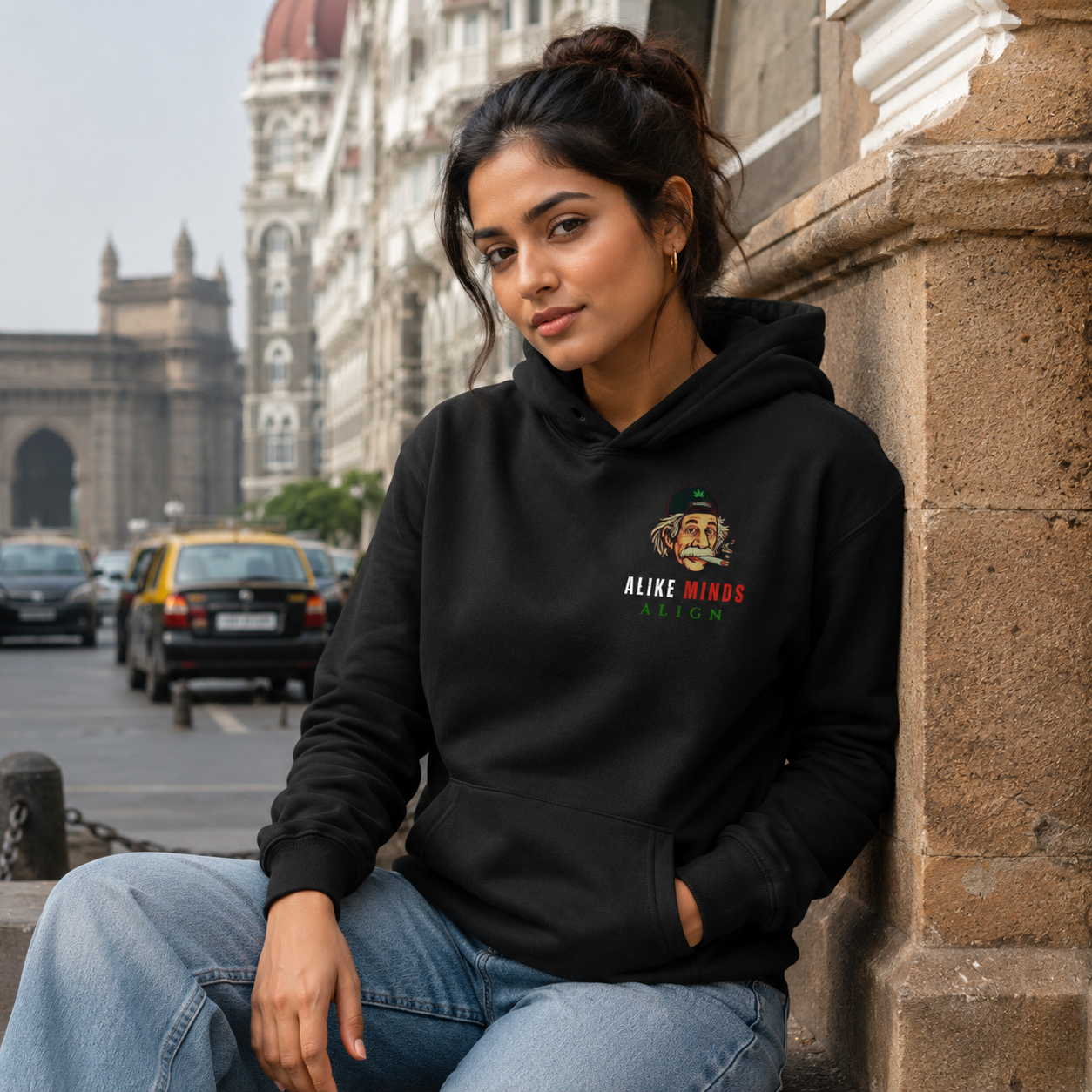 EINSTEIN ALIKE MINDS J CLASSIC OS HOODIE
