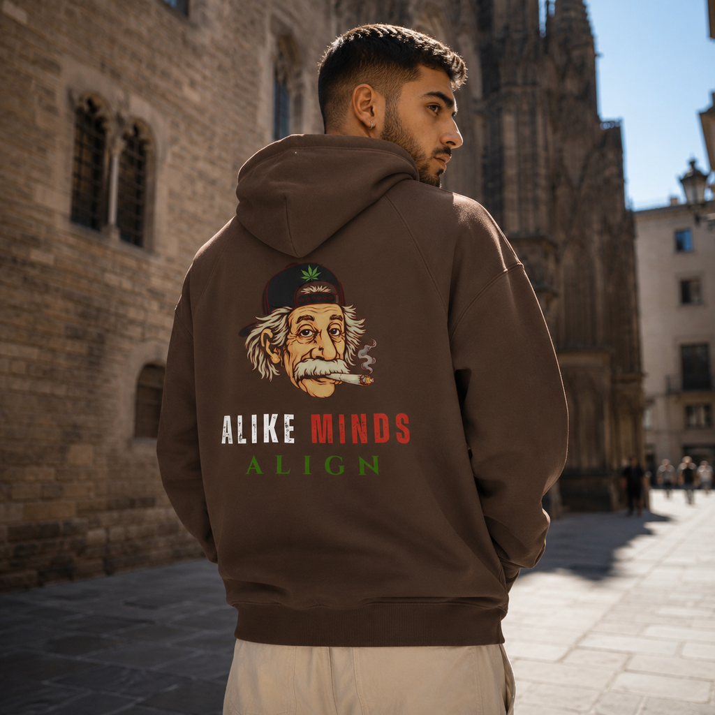 EINSTEIN ALIKE MINDS J FB1 HOODIE