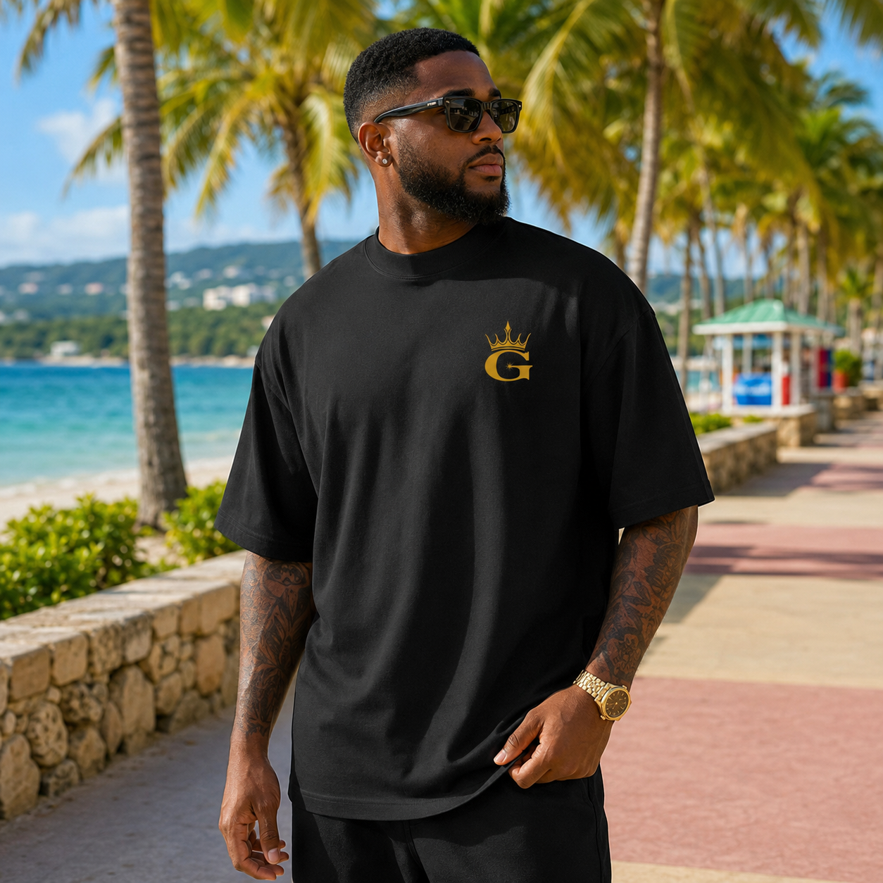 LEGENDS CARIBBEAN OVERSIZED TEE