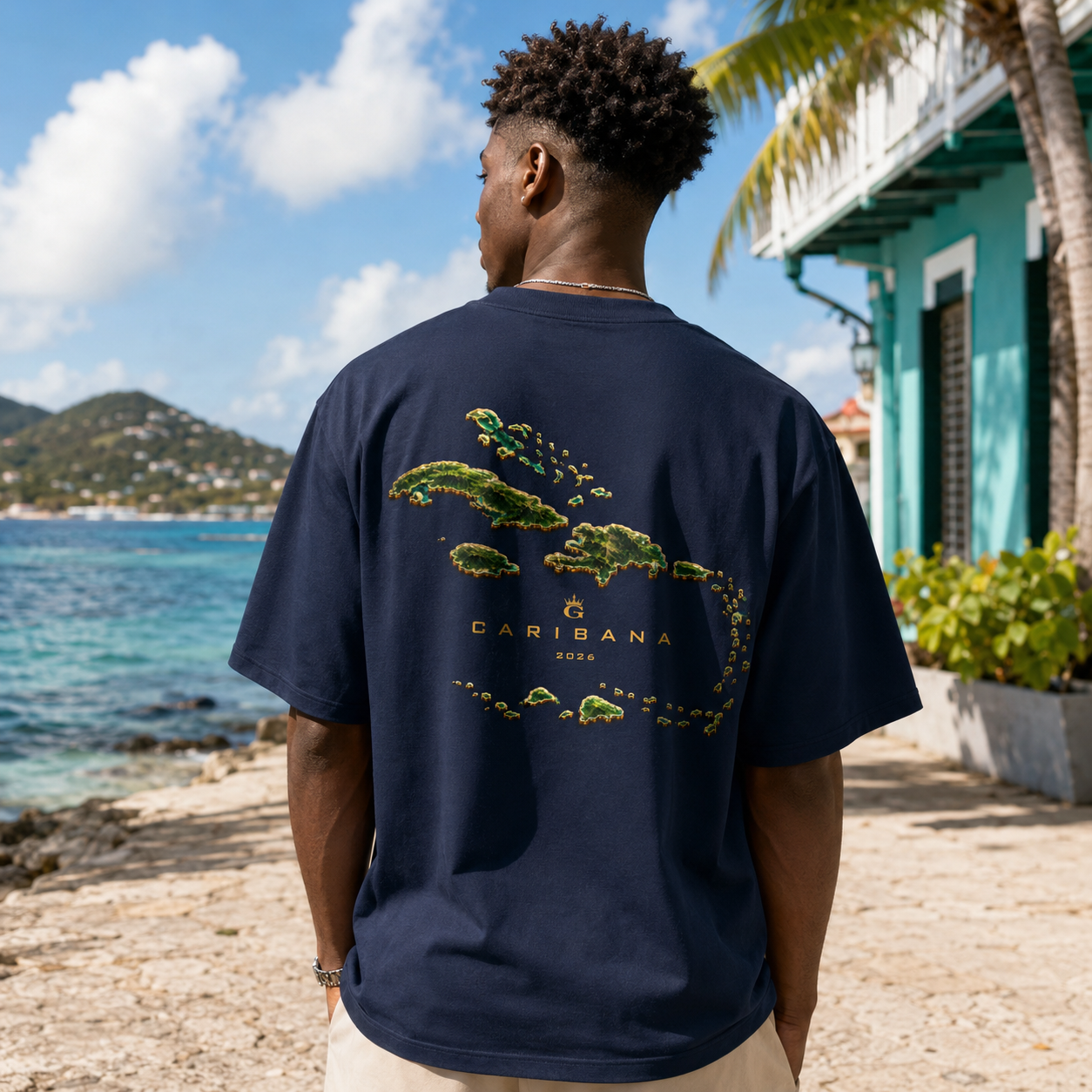 LEGENDS CARIBBEAN OVERSIZED TEE