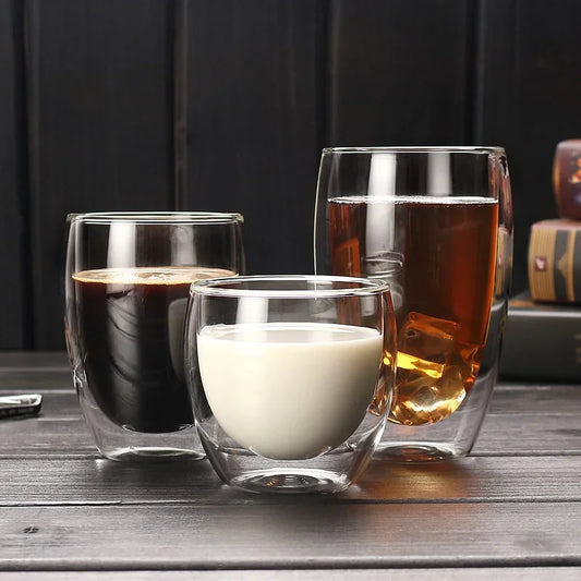 Crysta Double-Walled Glass Mug