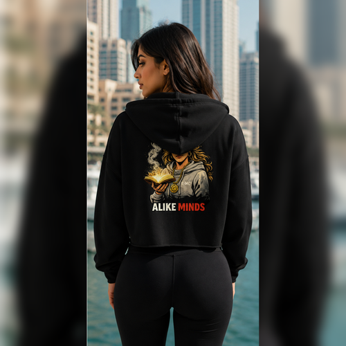 ALIKE MINDS ALIGN LEGENDS CROP HOODIE