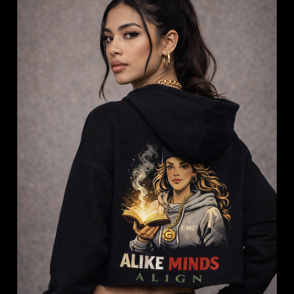 ALIKE MINDS ALIGN LEGENDS CROP HOODIE